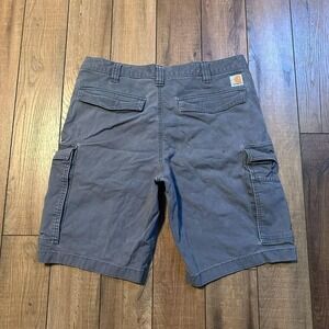 Vintage Carhartt Gray Cargo Shorts Men's size‎ 36 Relaxed Fit